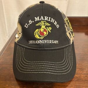 U.S. Marines 25th Anniversary Black Cap New in Package w/Minor Issue